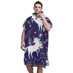 Shower Plush Bathrobe Fleece Beach Spa